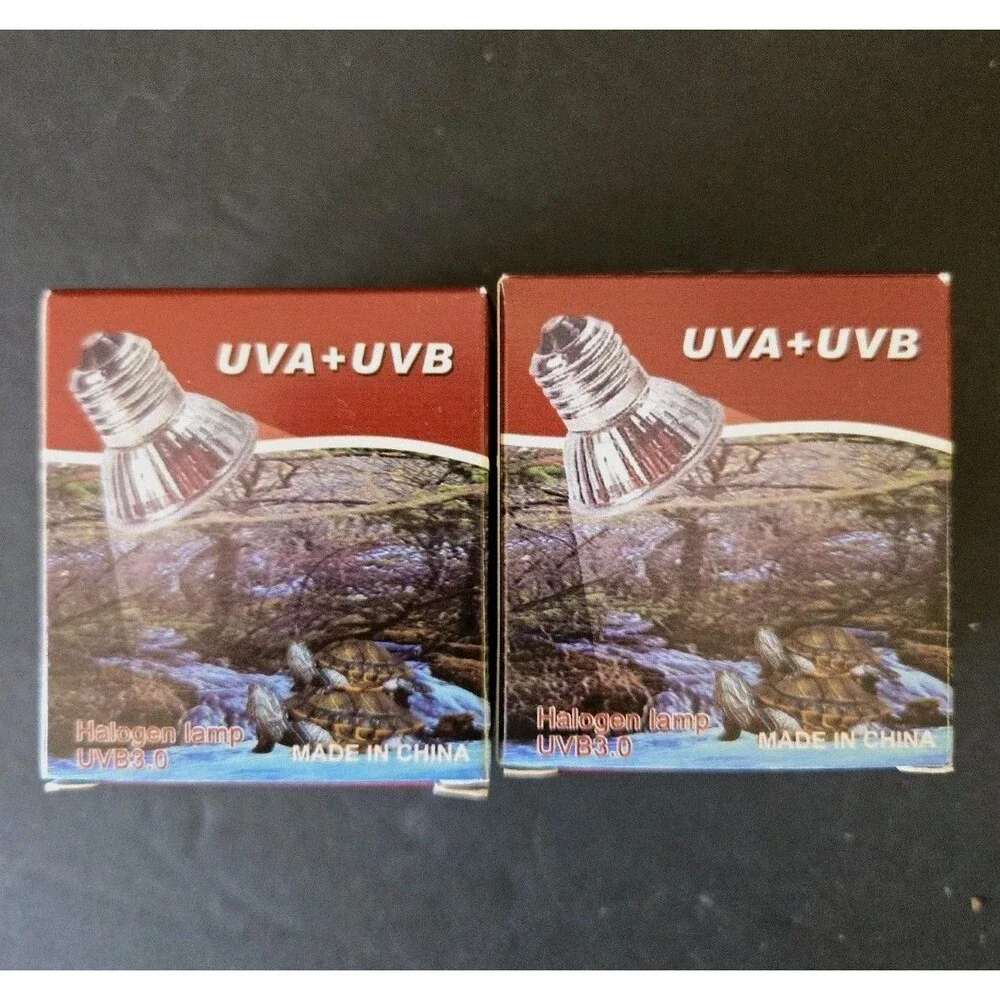 Lot Of 2 New Tortoise/Reptile Sun Lamp UVA + UVB 3.0 New Small 110-130v 75W